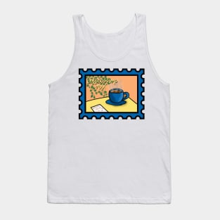 Coffeeshop AU Postage Stamp Tank Top